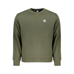 Green Cotton Men Sweater