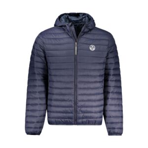 Blue Polyamide Men Jacket