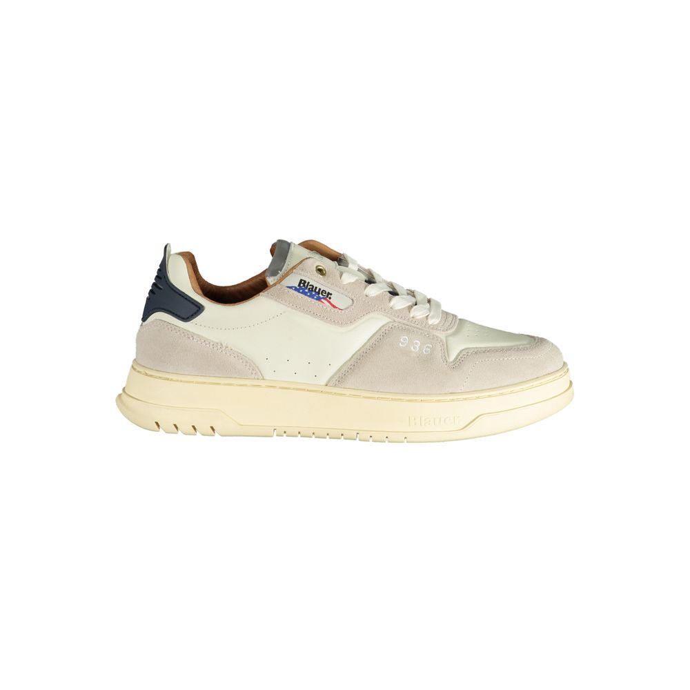 Blauer - White Polyethylene Men Sneaker