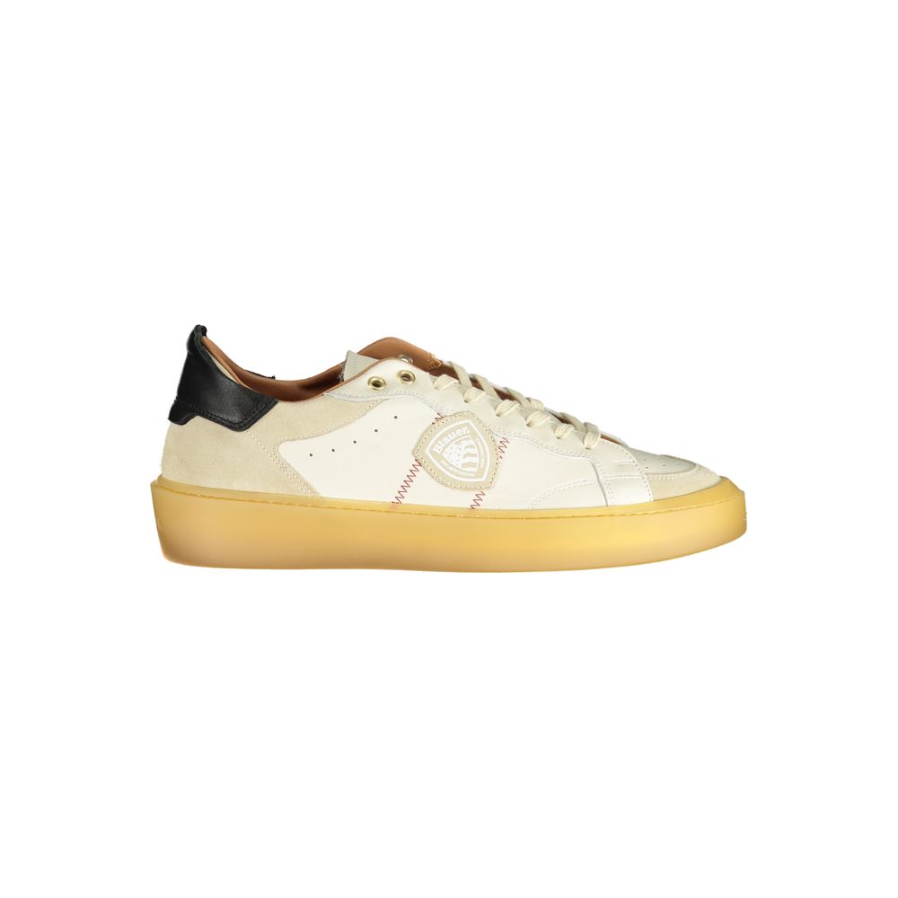 Blauer - White Leather Men Sneaker