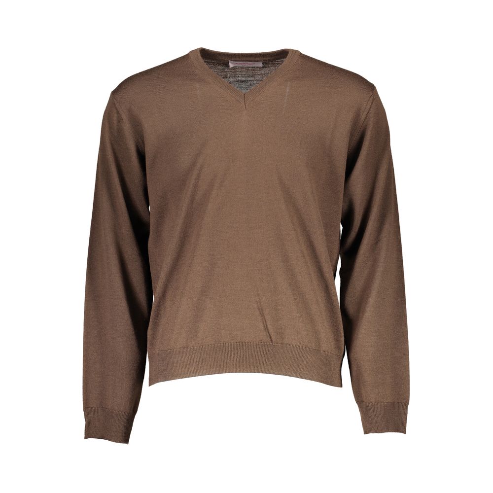 Romeo Gigli - Brown Wool Men Sweater