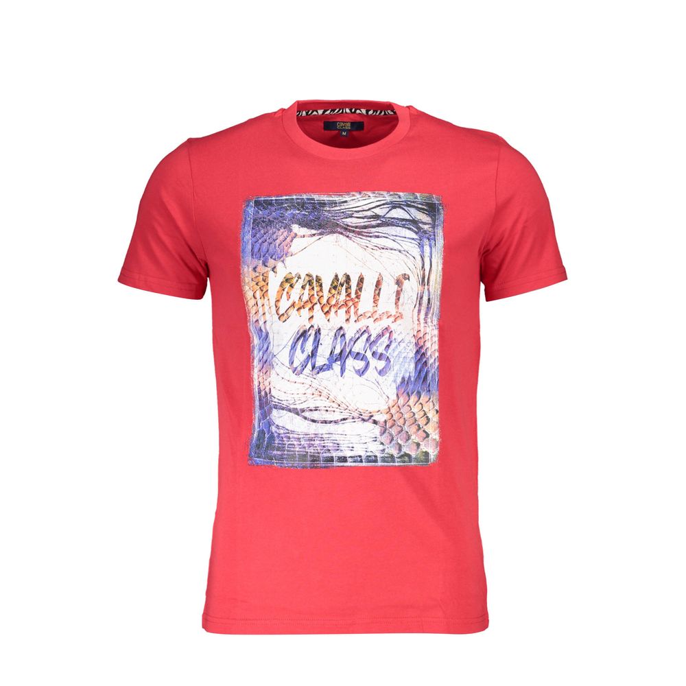Cavalli Class - Red Cotton Men T-Shirt
