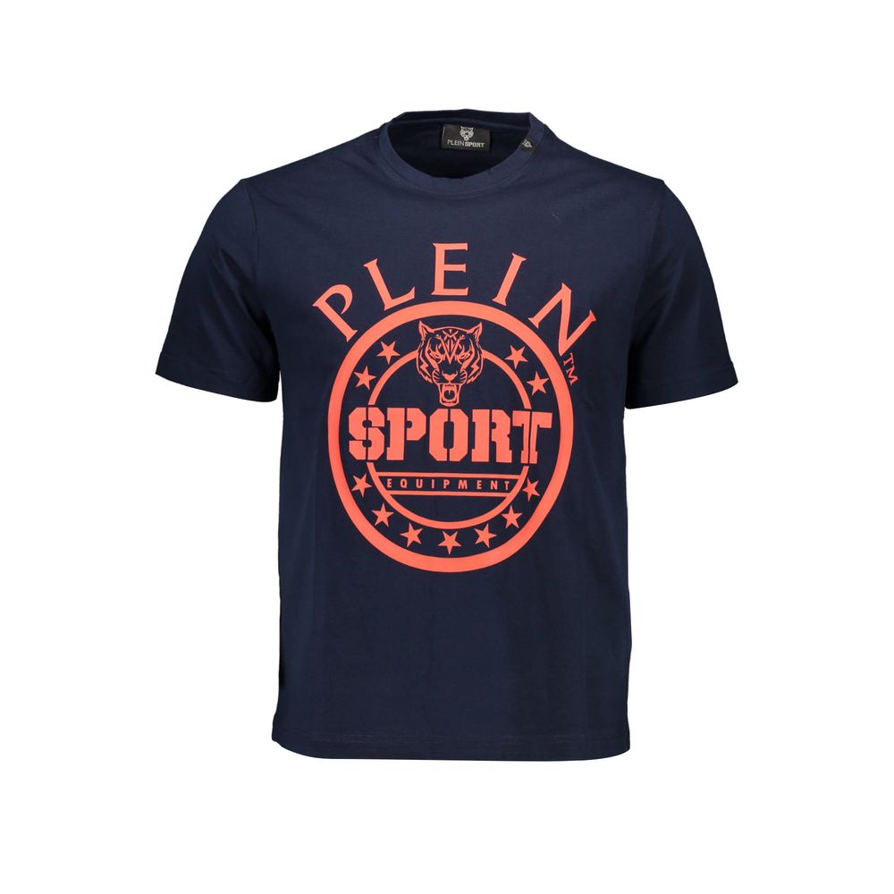 Plein Sport - Blue Cotton Men T-Shirt