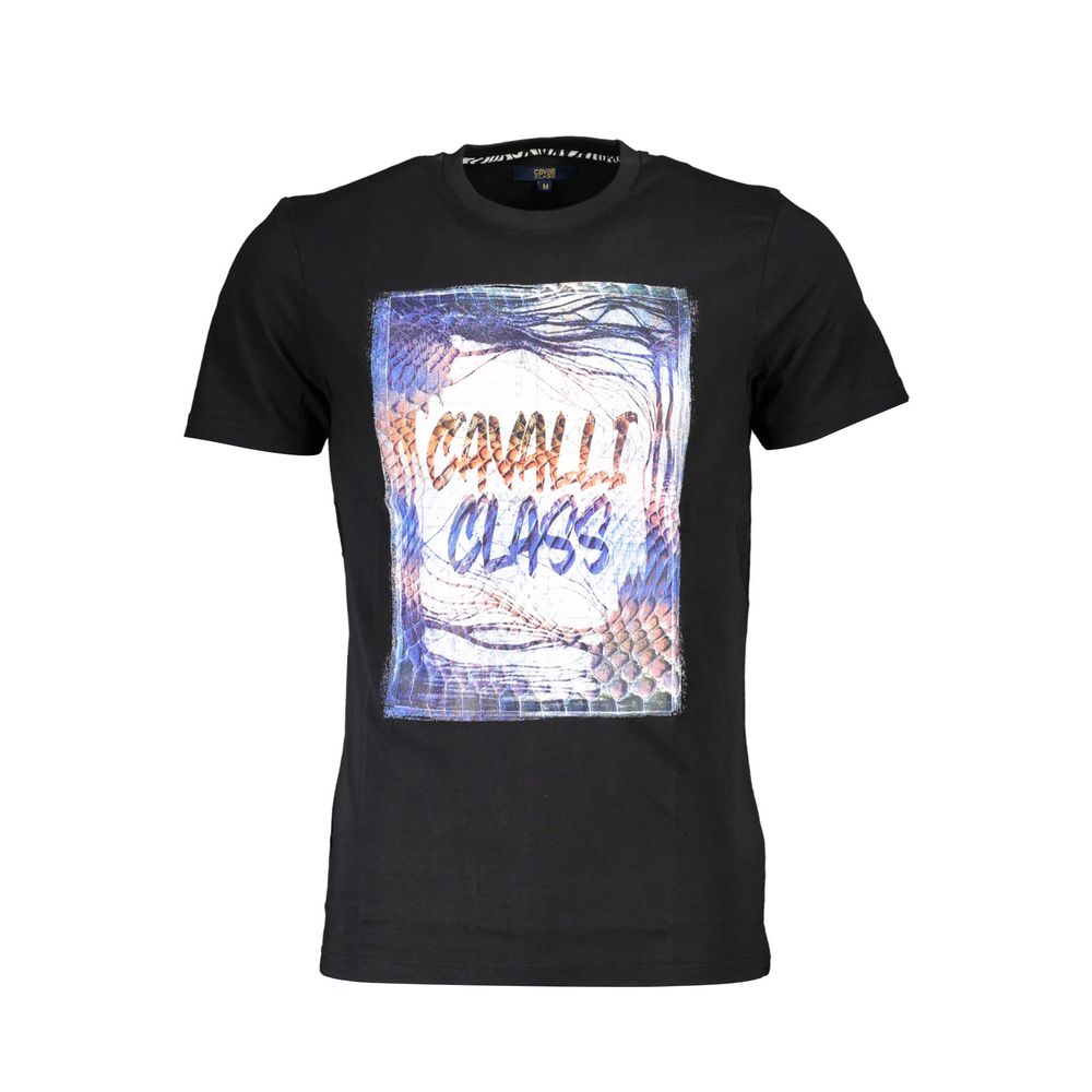 Cavalli Class - Black Cotton Men T-Shirt