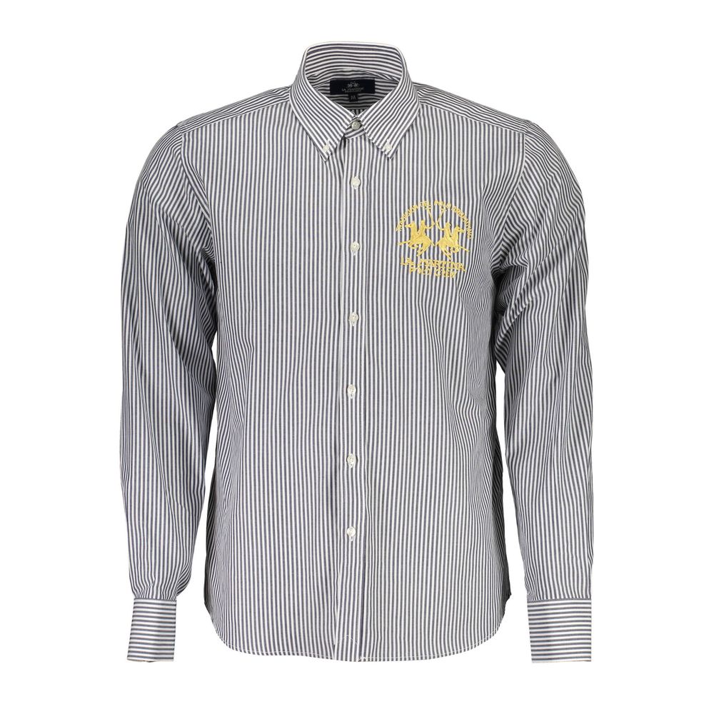 La Martina - Blue Cotton Men Shirt