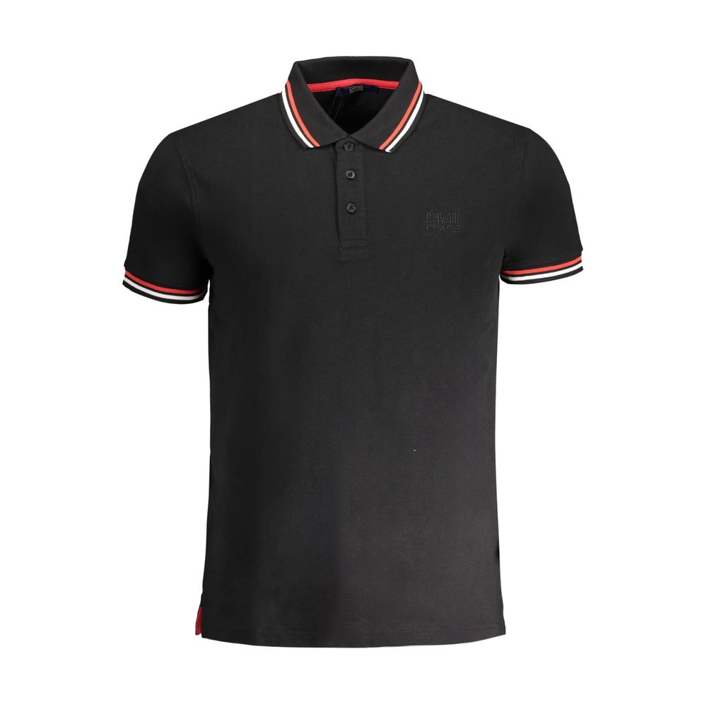 Cavalli Class - Black Cotton Men’s Polo Shirt