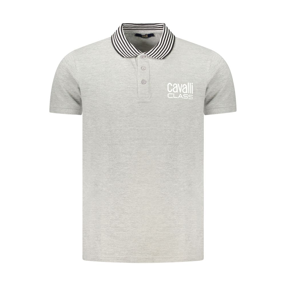 Cavalli Class - Grigio Cotton Men Polo