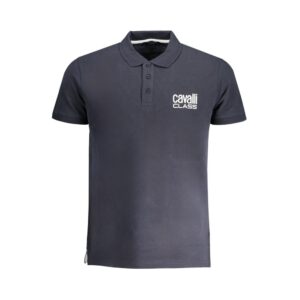 Blue Cotton Men's Polo Shirt