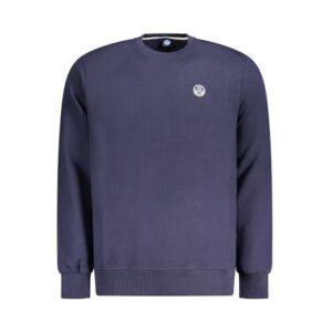Navy Cotton Men Sweatshirt