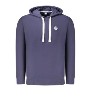 Blue Cotton Men's Hoodie