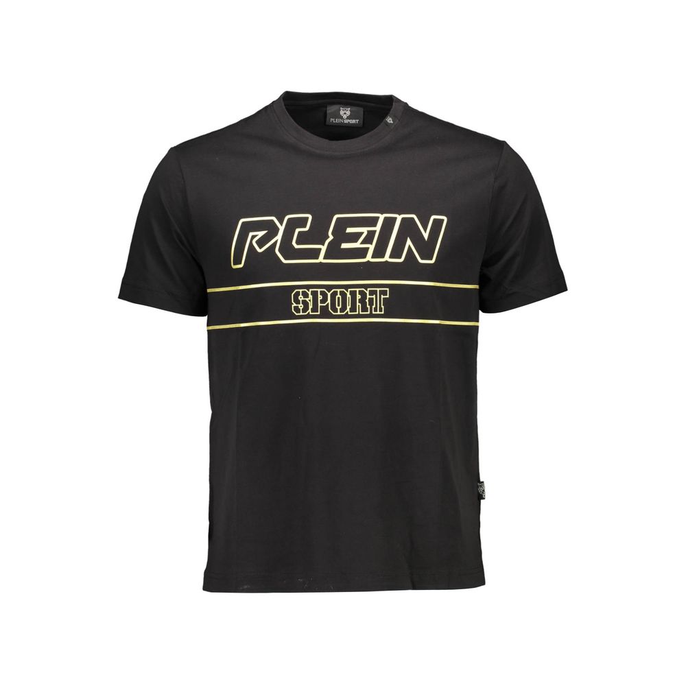 Plein Sport - Black Cotton Men T-Shirt