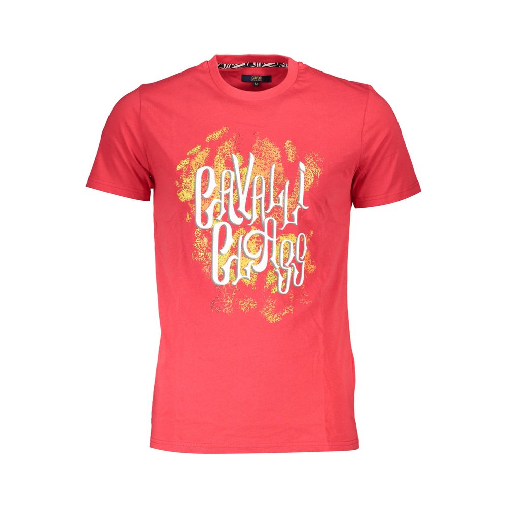 Cavalli Class - Red Cotton Men T-Shirt