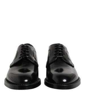Black Leather Lace Up Derby Dress Formal Shoes