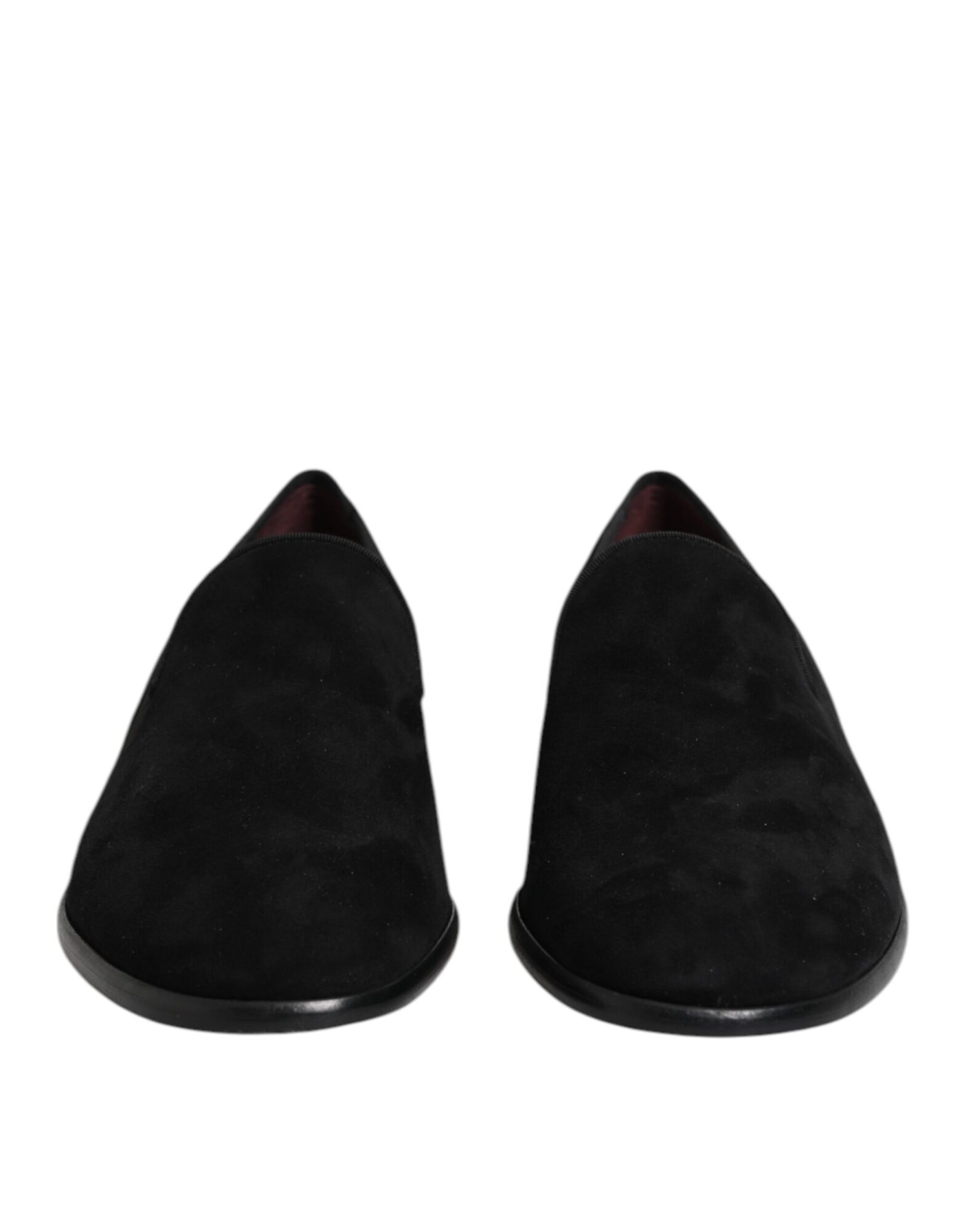 Dolce & Gabbana - Black Suede Slip On Loafers Formal Shoes
