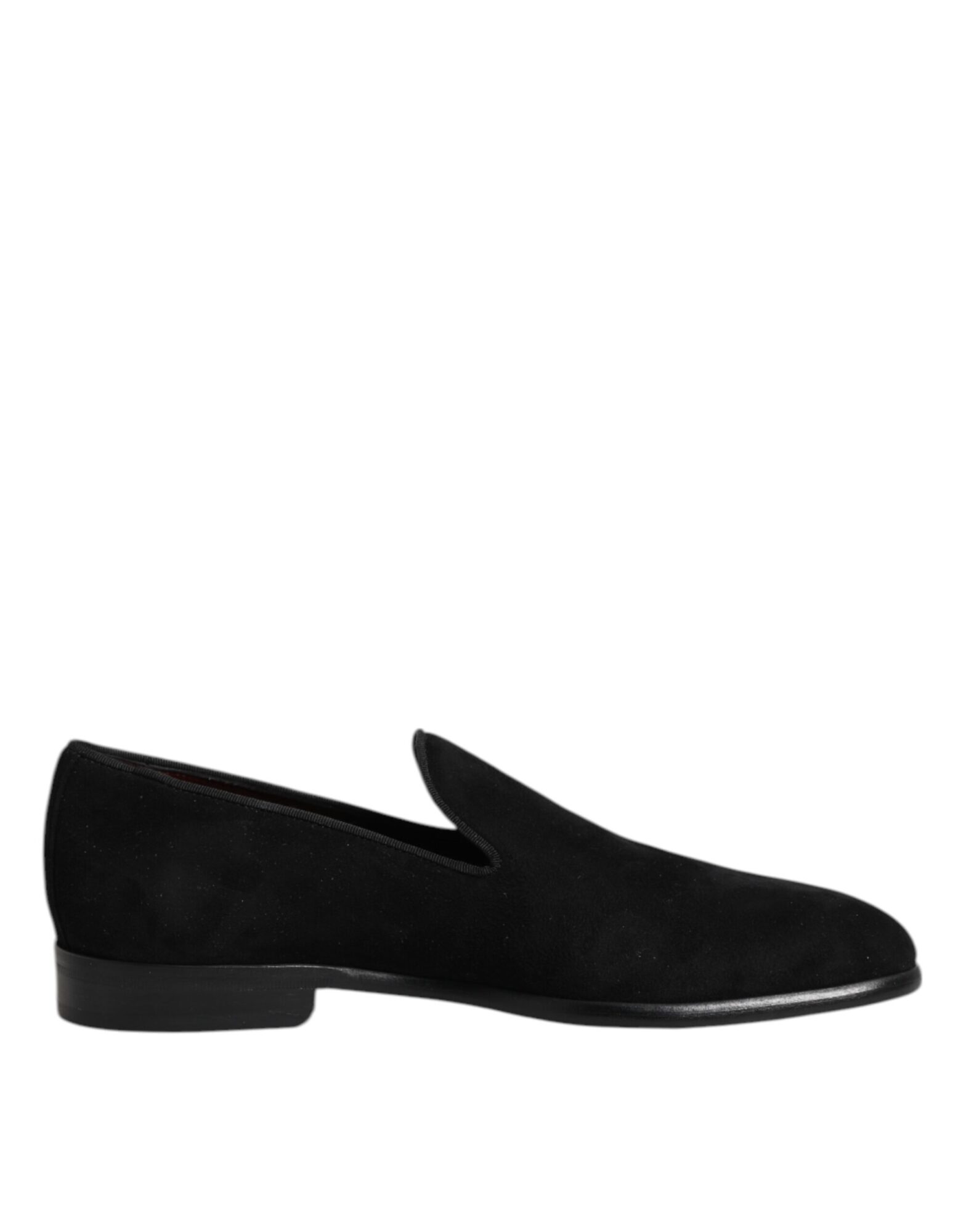 Dolce & Gabbana - Black Suede Slip On Loafers Formal Shoes