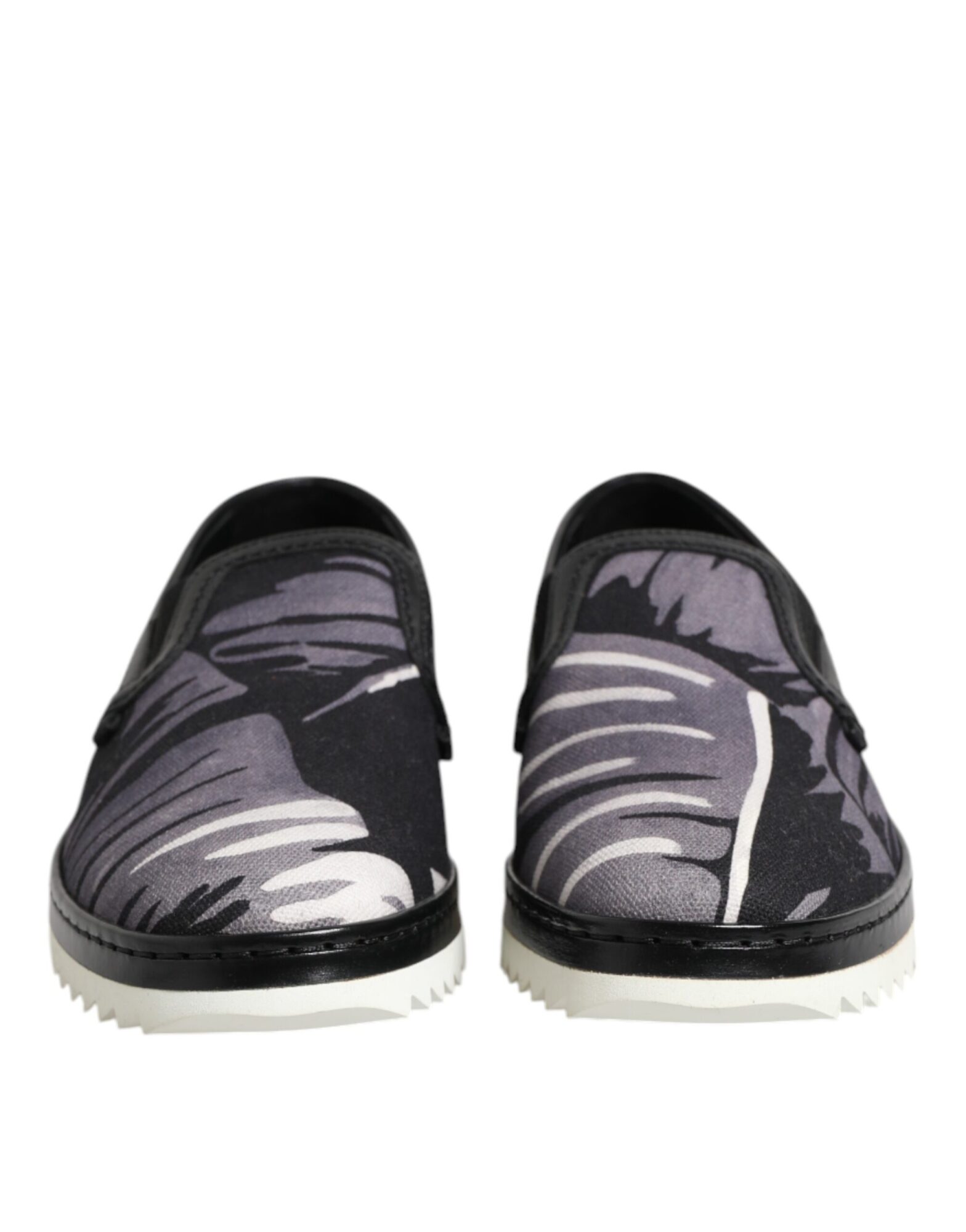 Dolce & Gabbana - Black Tropical Slip On Men Sneakers Shoes