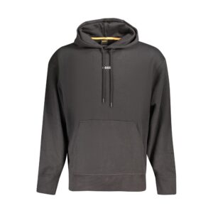 Black Cotton Men Sweater