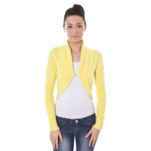 Yellow Angora Women Shrug