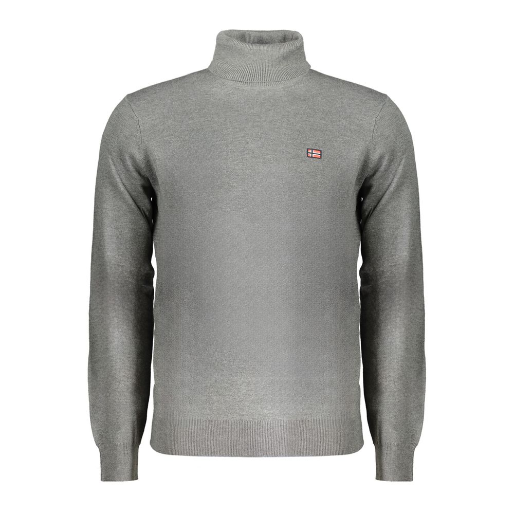 Norway 1963 - Grigio Poliammide Men’s Turtleneck Sweater