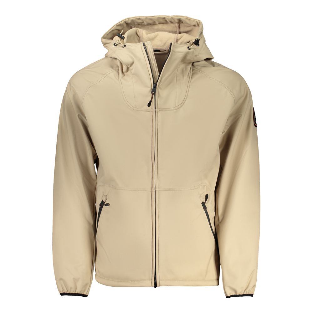 Napapijri - Beige Recycled Polyester Men Jacket