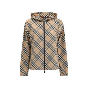 Beige Polyester Shell Jacket