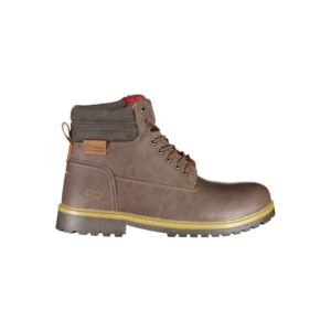 Brown Polyester Ankle
