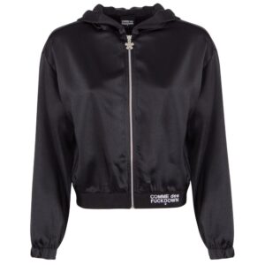 Black Polyester Women Jacket