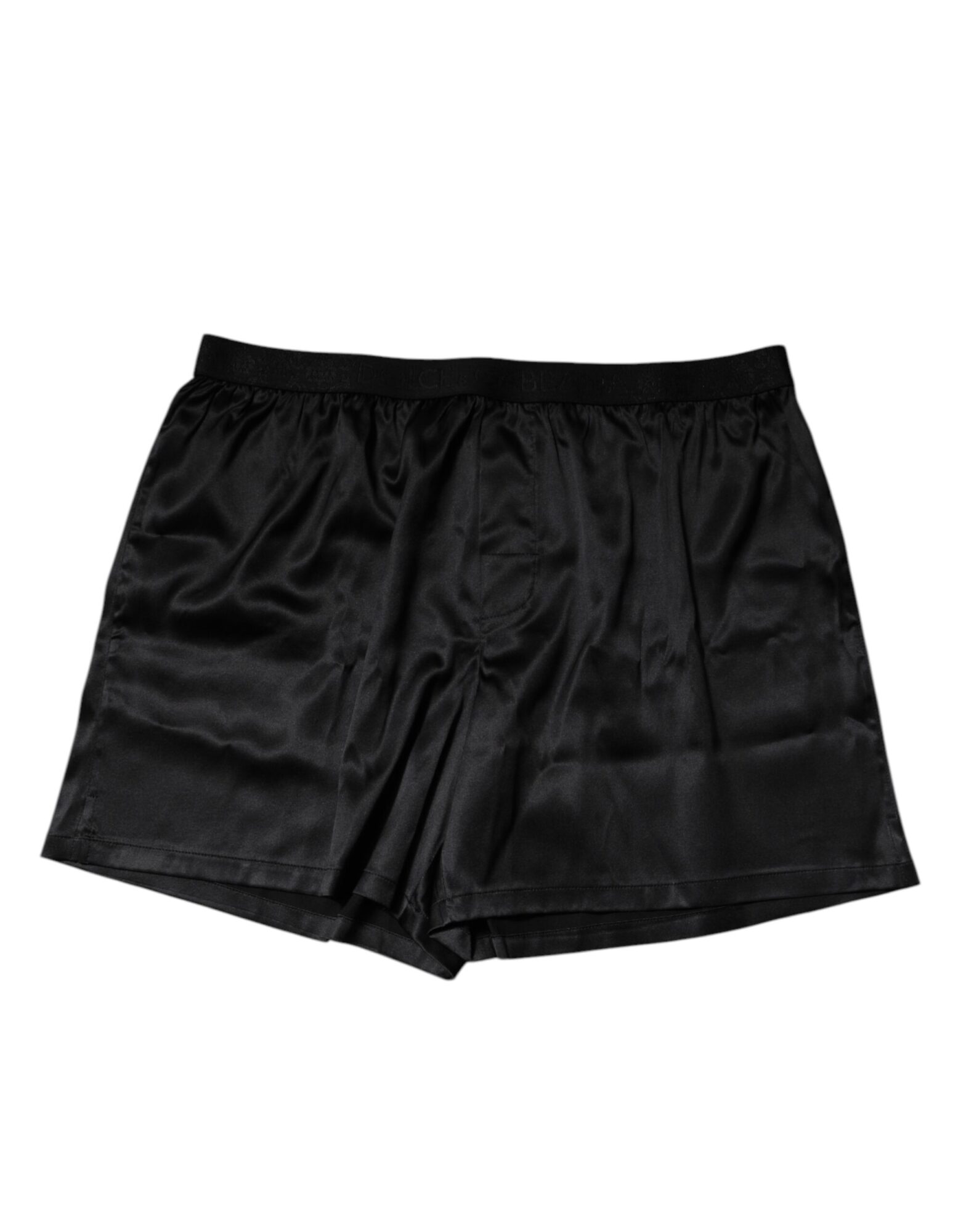 Dolce & Gabbana - Black Silk Regular Men Boxer Shorts Underwear