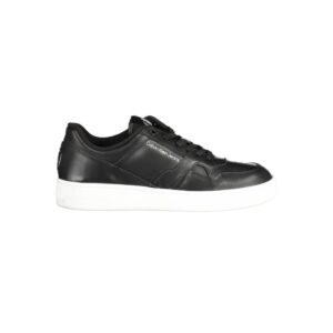 Black Polyester Men Sneaker