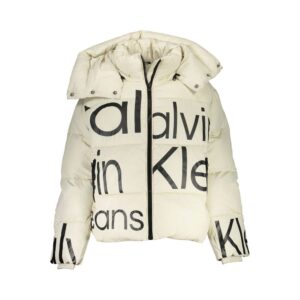 Beige Polyester Women's Jacket