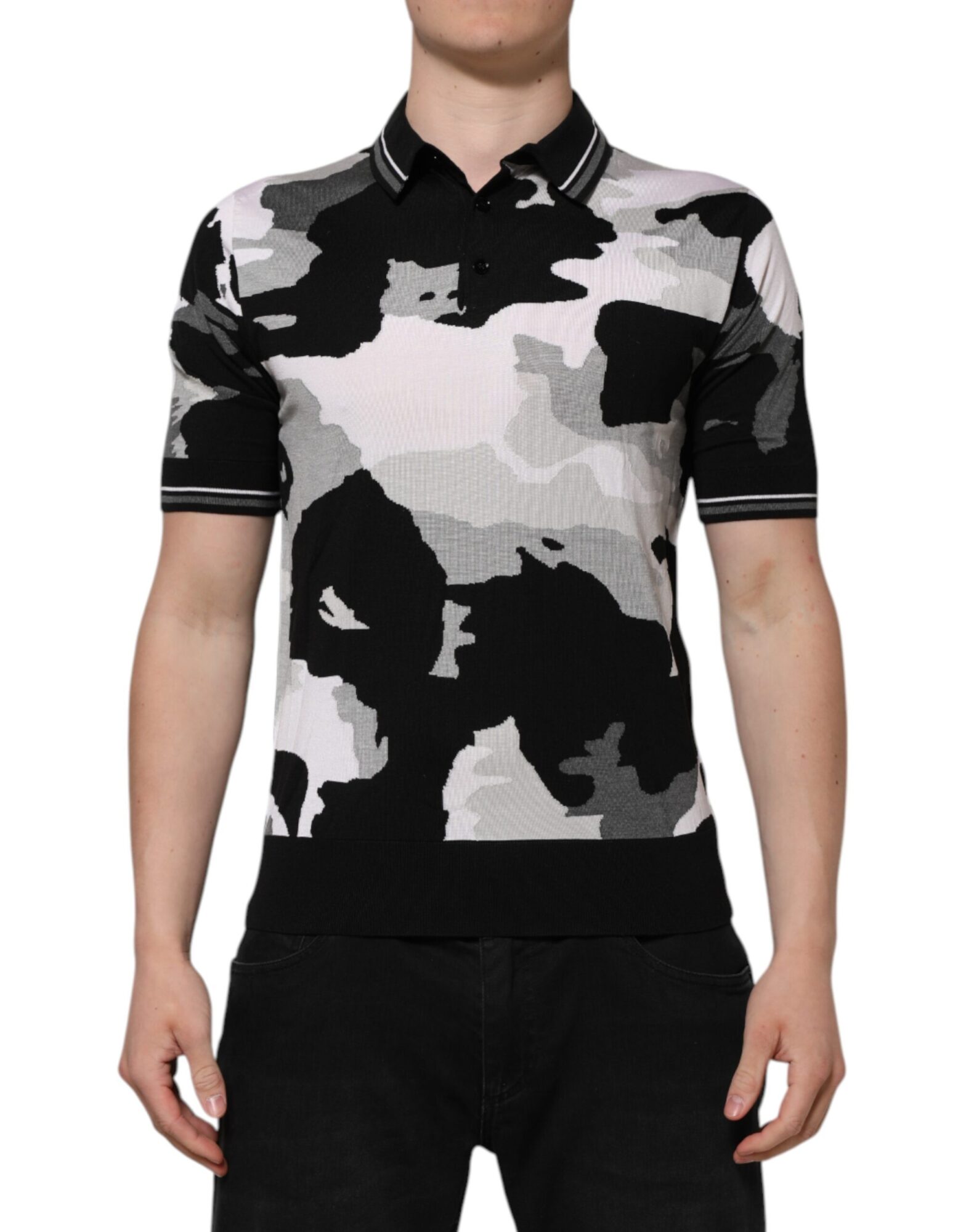 Dolce & Gabbana - Multicolor Camouflage Collared Polo T-shirt