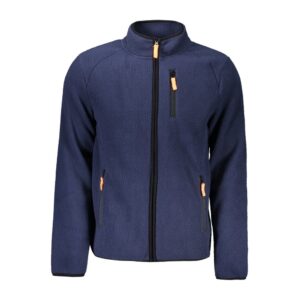 Blue Polyester Men Sweater