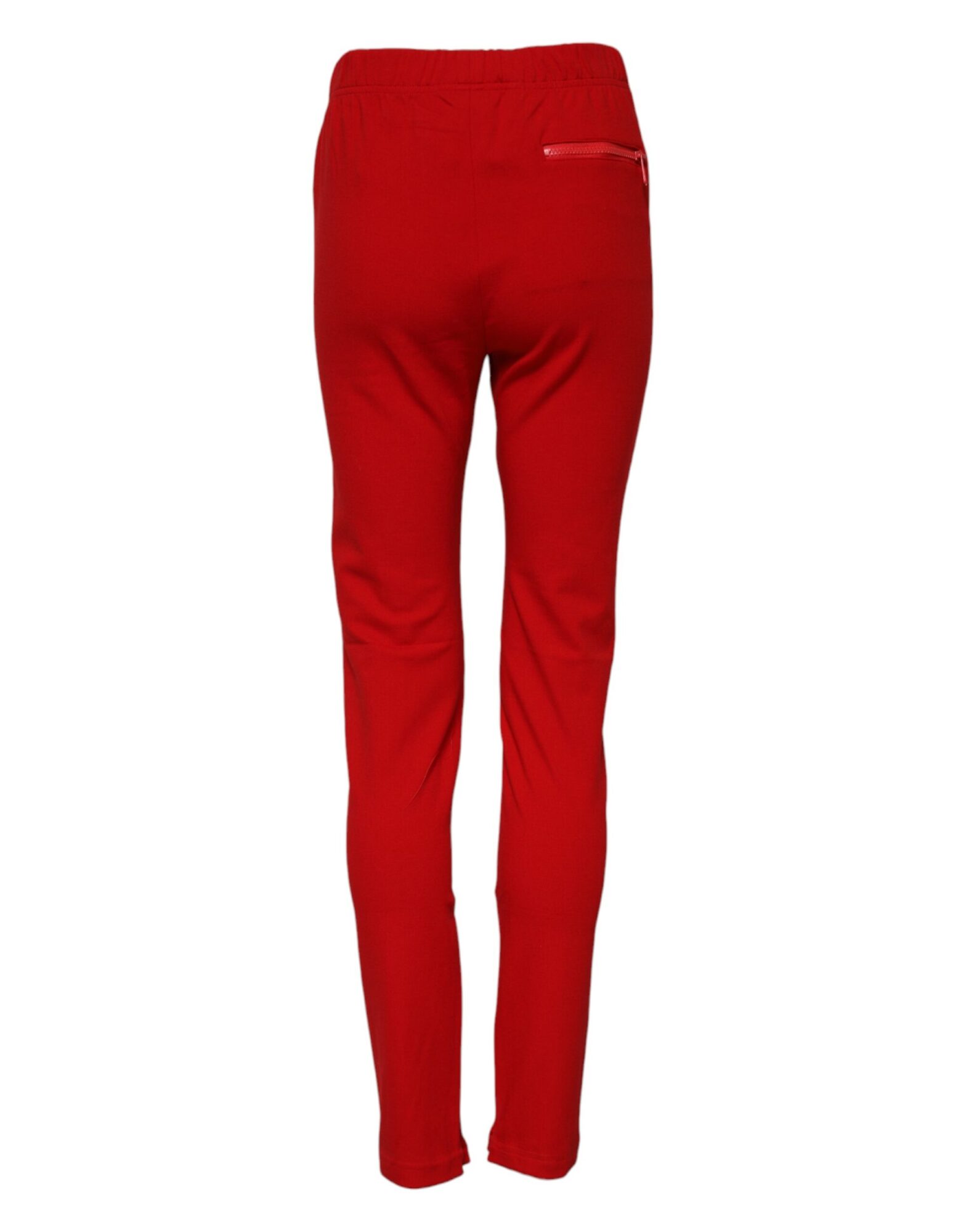 Dolce & Gabbana - Red Mid Waist Slim Fit Pants