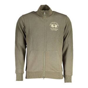Green Cotton Men Sweater