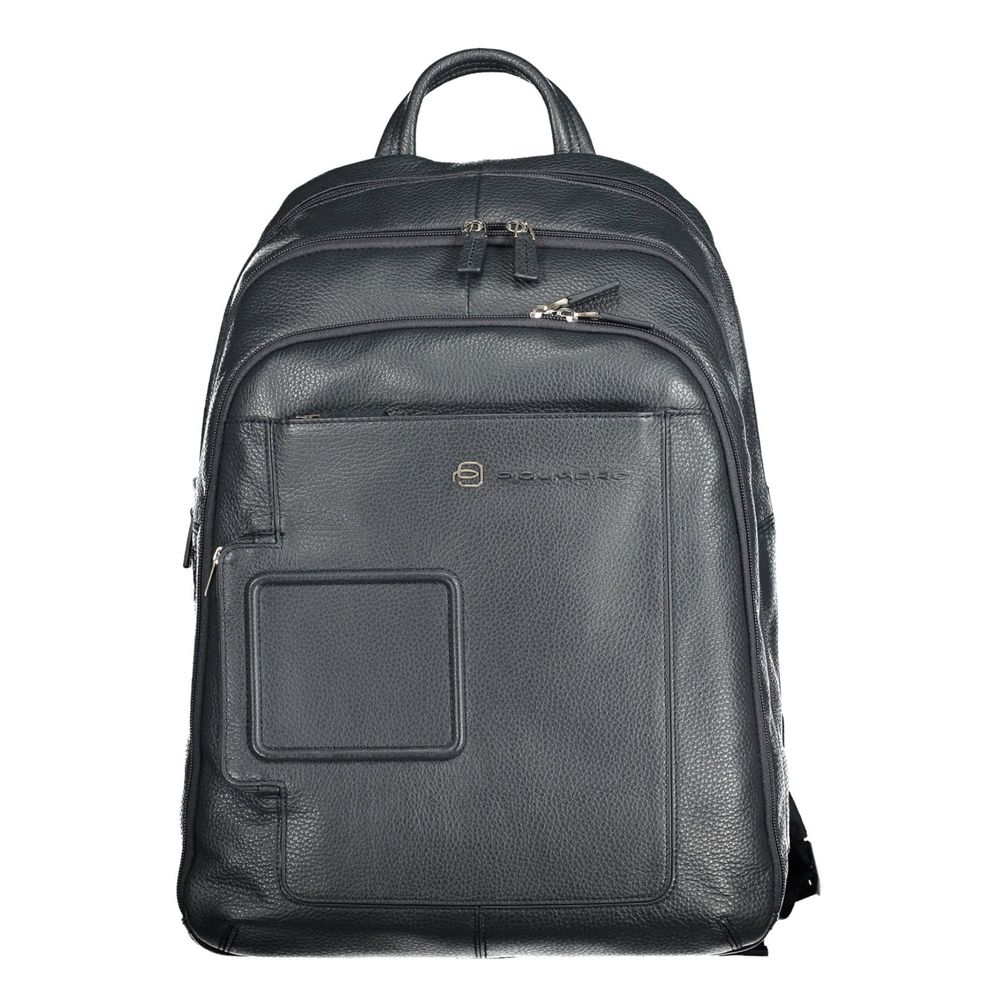 Piquadro - Blue Leather Backpack