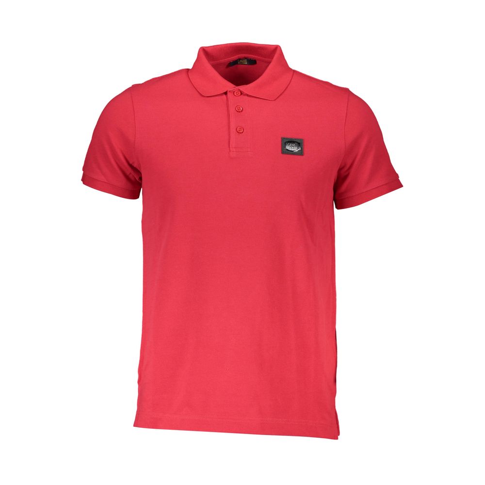 Cavalli Class - Red Cotton Polo Shirt