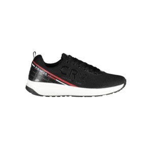 Black Polyester Sneaker
