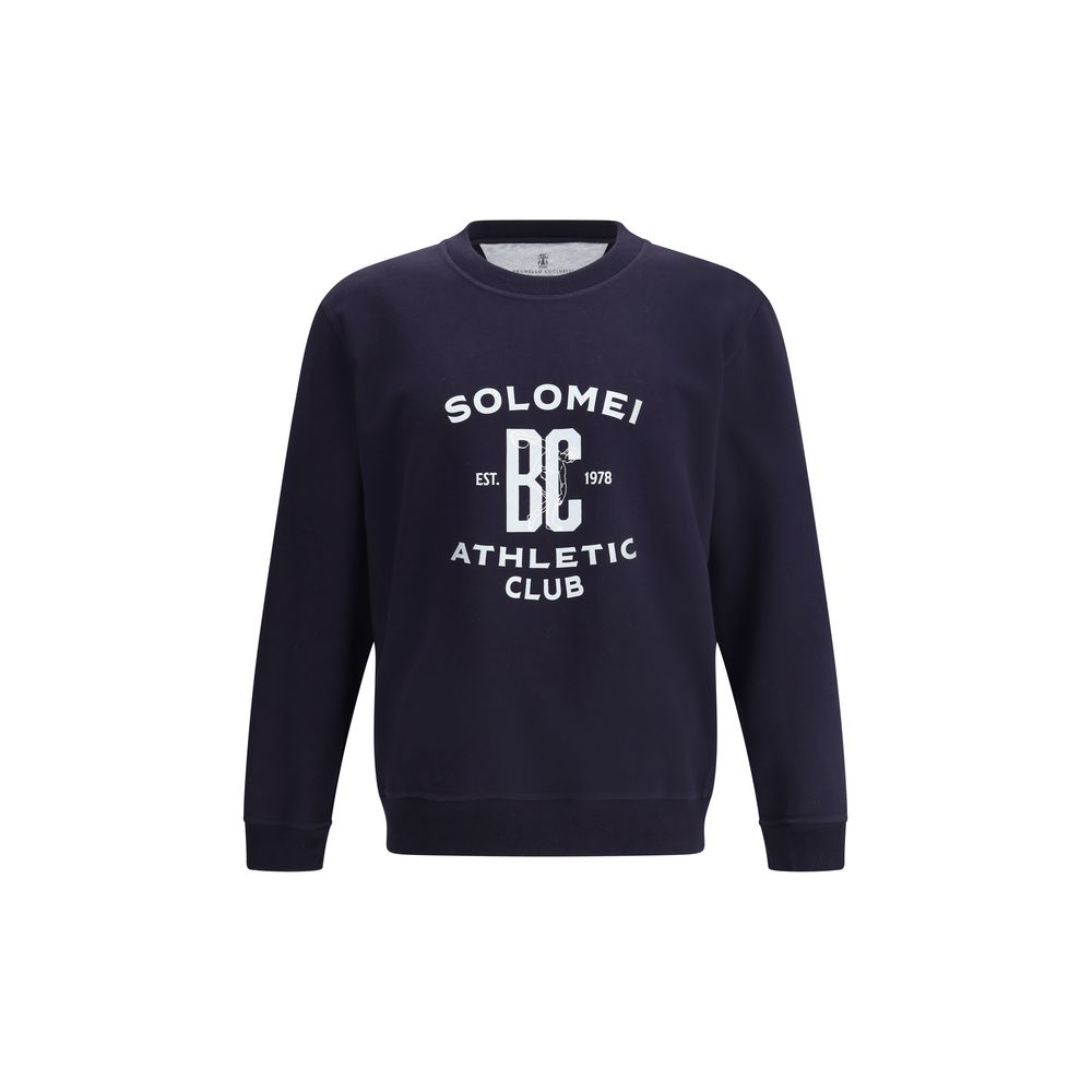 Brunello Cucinelli - Blue Cotton Sweatshirt