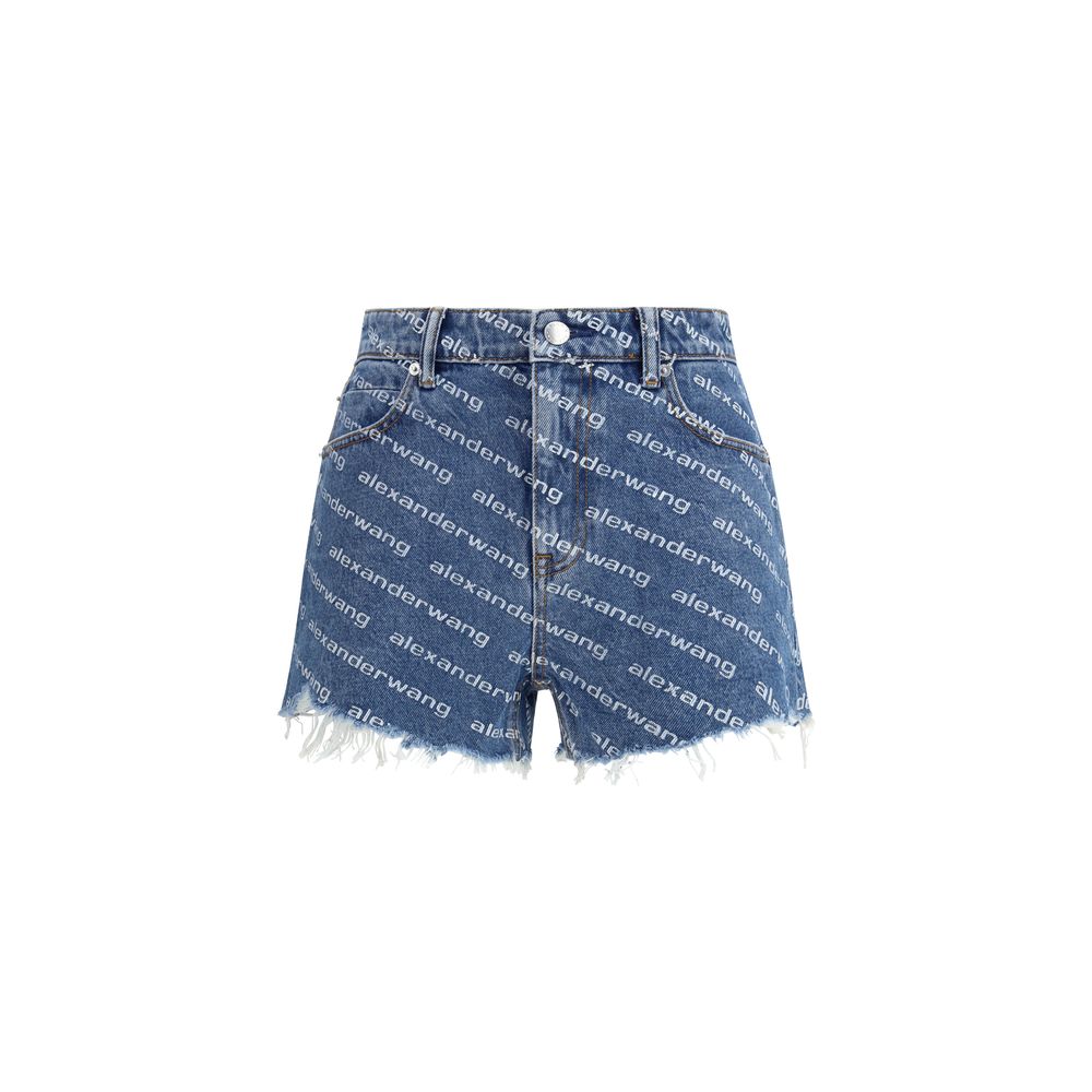 Alexander Wang - Blue Cotton Bermuda Shorts