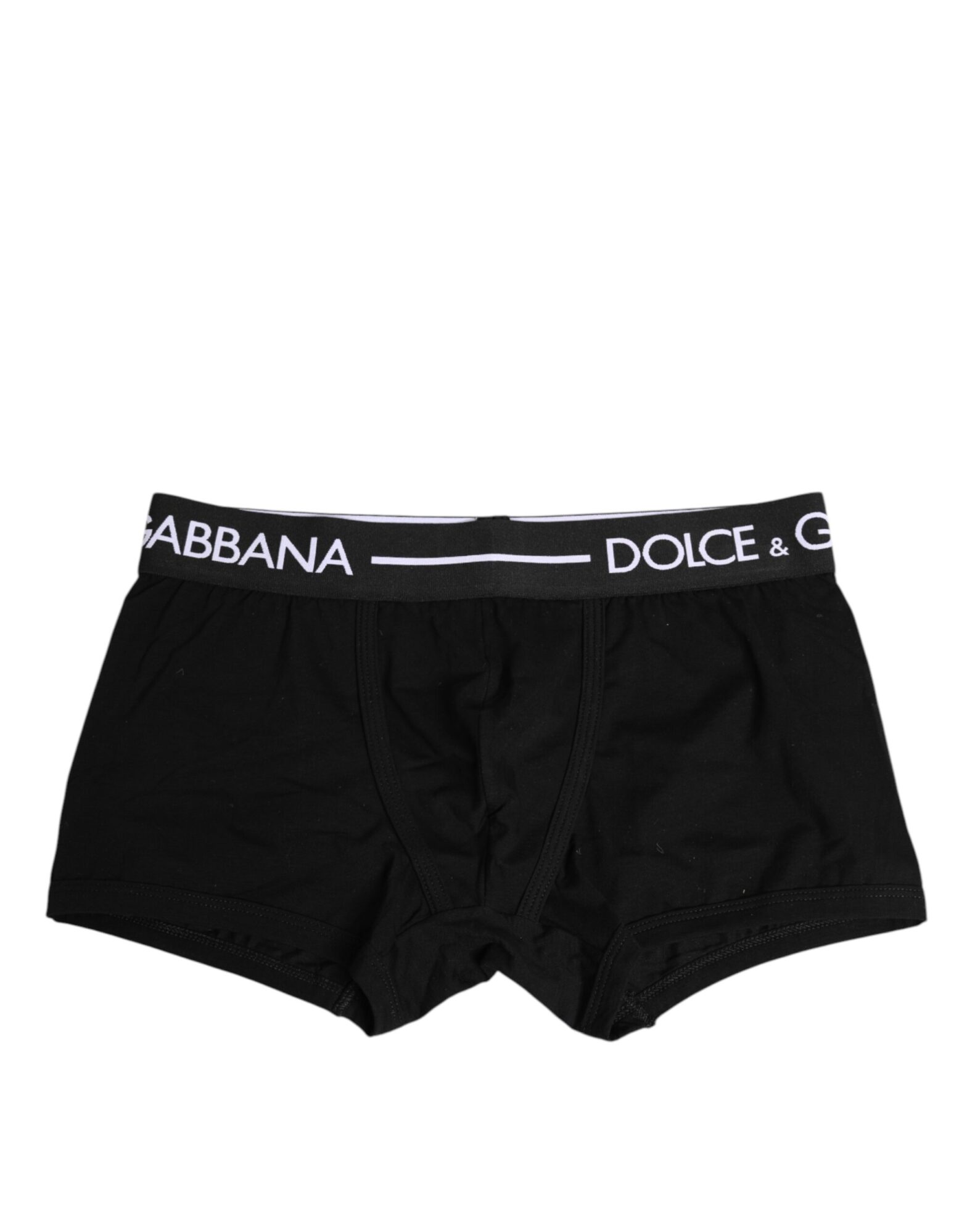 Dolce & Gabbana - Black Cotton Stretch Regular Boxer Underwear