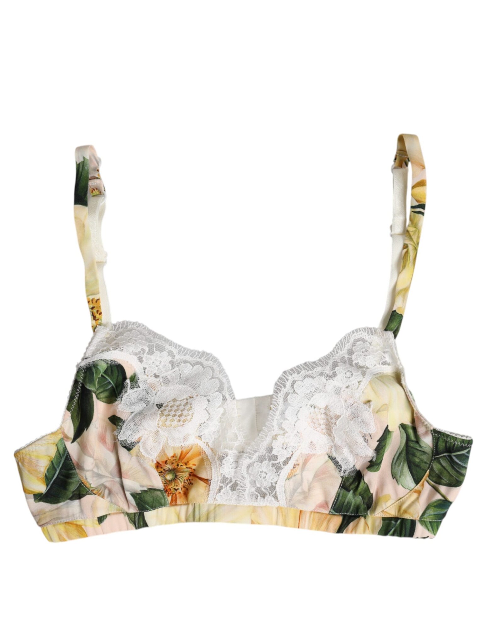Dolce & Gabbana - Multicolor Floral Print Non Wire Bra Underwear