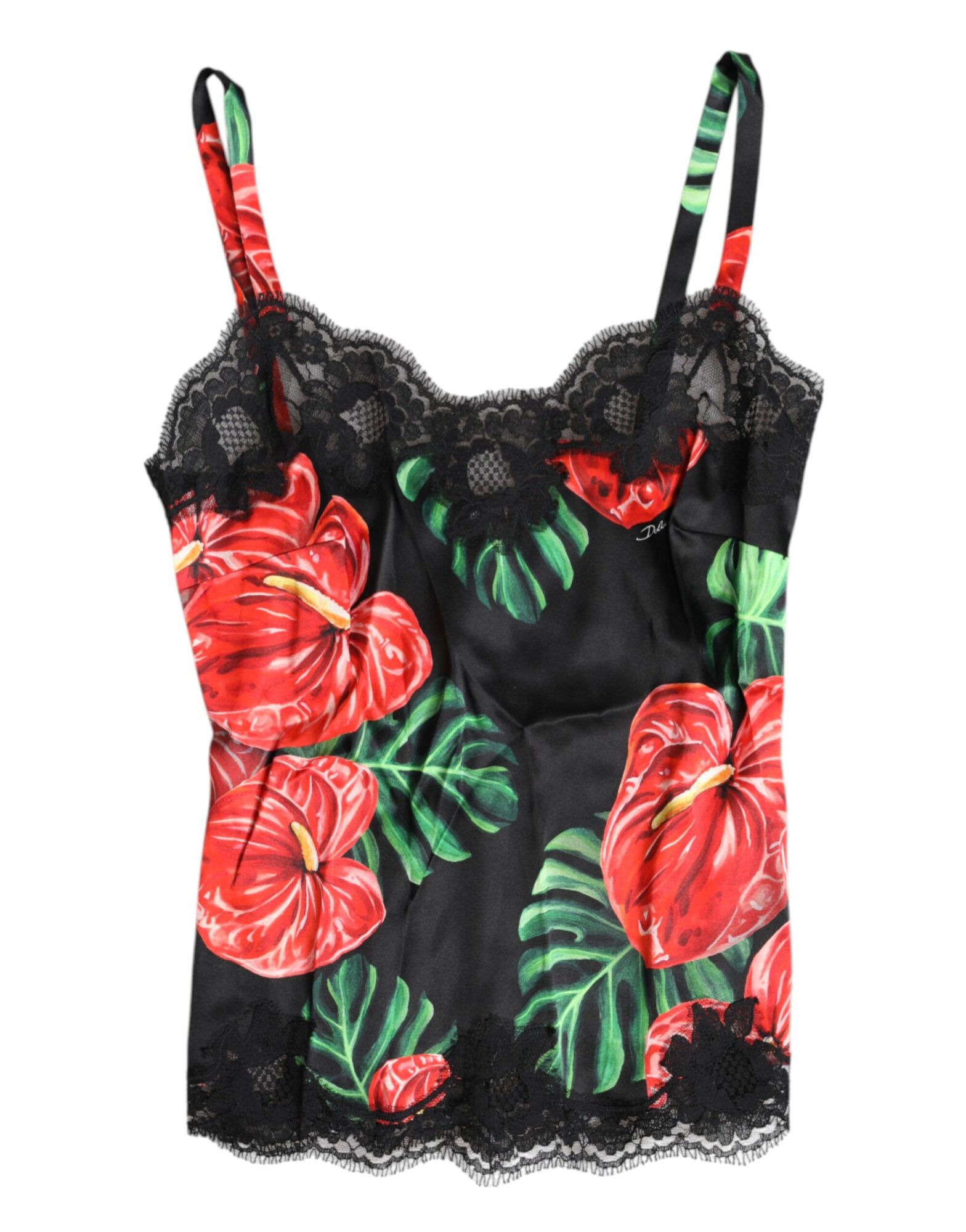 Dolce & Gabbana - Multicolor Floral Silk Tank Lingerie Underwear