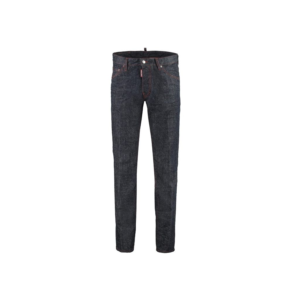 Dsquared² - Blue Cotton Relaxed Fit Jeans