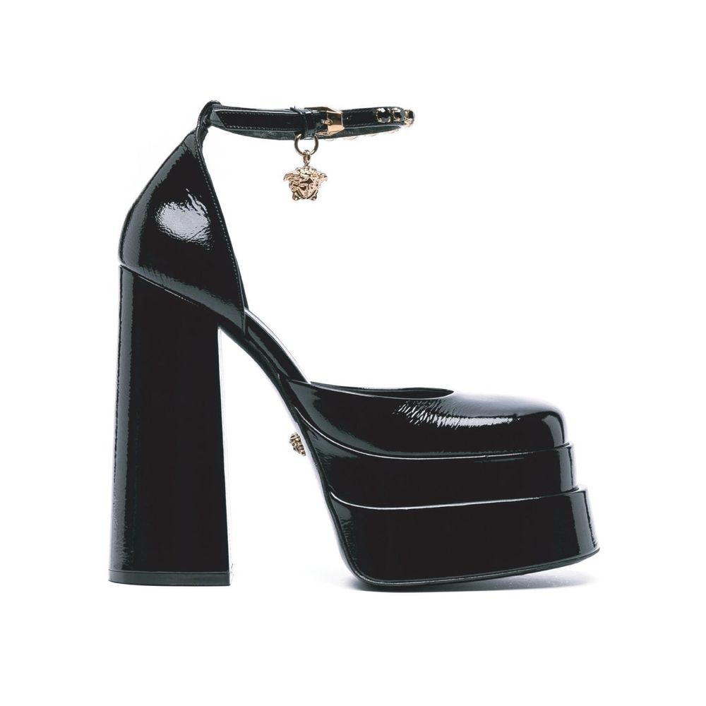 Versace - Leather Platform Sandals