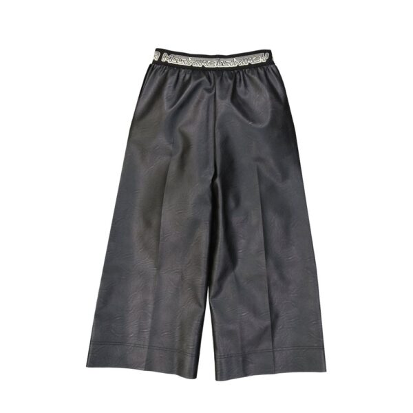 Beige Viscose Casual Pants