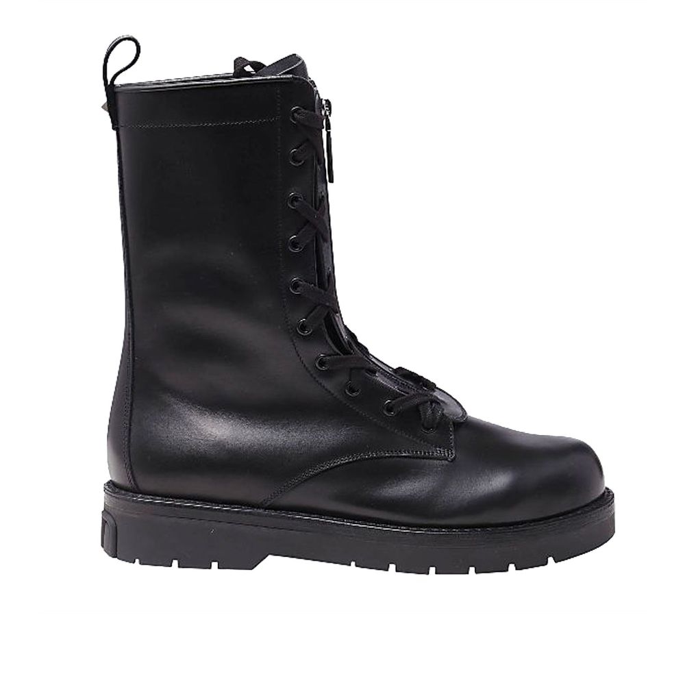 Valentino Garavani - Combat Leather Boots