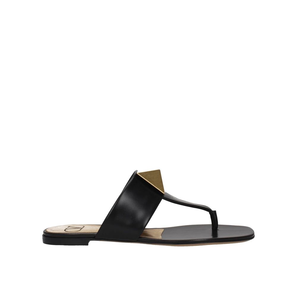Valentino Garavani - One Stud Leather Thong Sandals