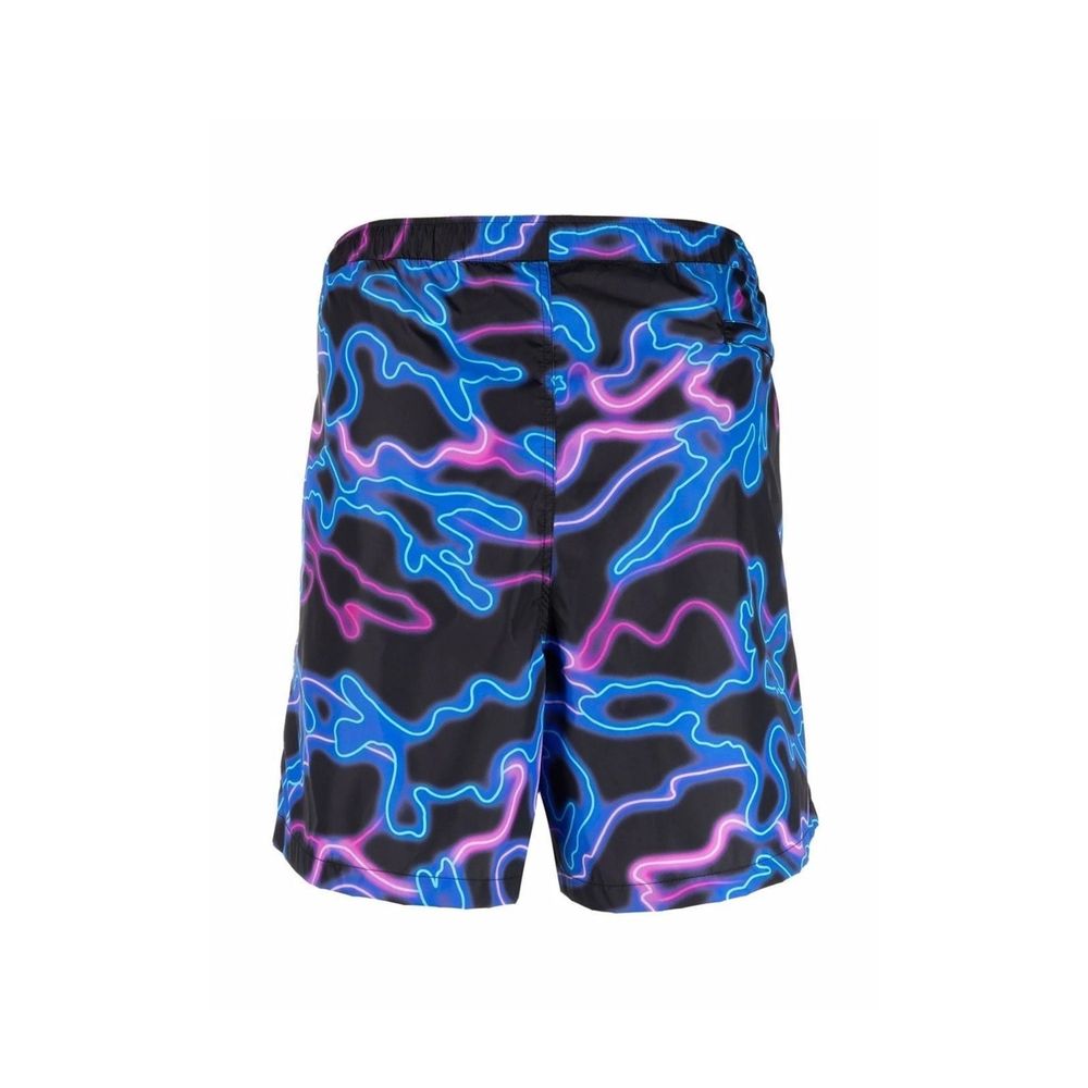 Valentino - Neon-Print Swim Shorts