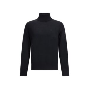 Black Fleece Wool Turtleneck