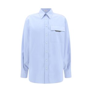 Blue Cotton Dress Shirt